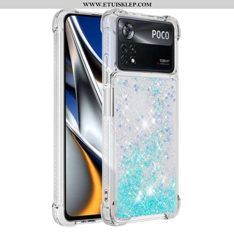 Etui do Poco X4 Pro 5G Pragnienia Cekiny